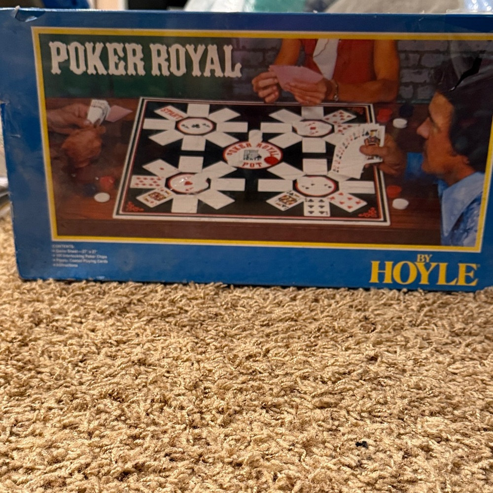 Vintage 1979 Hoyle Poker Royal Board Game - still sealed